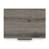 Gesa Nightstand | 2 Drawers with Bar Handles | USB Port | Weathered Gray