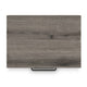 Gesa Nightstand | 2 Drawers with Bar Handles | USB Port | Weathered Gray