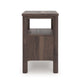 Pemy Nightstand | 1 Reeded Drawer | Open Shelf | USB Ports | Brown