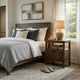 Pemy Nightstand | 1 Reeded Drawer | Open Shelf | USB Ports | Brown