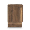 Lina Nightstand | 2 Drawers with Finger Tab Pulls | USB Ports | Brown