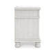 Rowy Bedside Nightstand | 3 Drawers with Pewter Knobs | Antique White