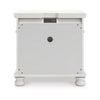 Rowy Bedside Nightstand | 3 Drawers with Pewter Knobs | Antique White