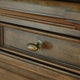Lesa Wide Dresser | 9 Drawers with Antique Brass Oval Knobs | Brown