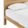 Lexa King Size Minimalist Bed | Low Profile Headboard | Natural Brown