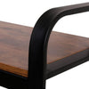 Hall Tree Entryway Foyer Coat Rack Shoe Bench | 73"  Brown, Black