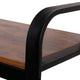 Hall Tree Entryway Foyer Coat Rack Shoe Bench | 73"  Brown, Black
