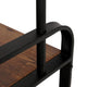 Hall Tree Entryway Foyer Coat Rack Shoe Bench | 73"  Brown, Black