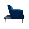Jera Modern Convertible Sofa Bed | Tufted Royal Blue Velvet | 75"