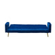 Jera Modern Convertible Sofa Bed | Tufted Royal Blue Velvet | 75"