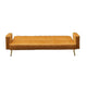 Jera Modern Convertible Sofa Bed | Tufted Ginger Brown Velvet | 75"