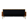 Jera Modern Convertible Sofa Bed | Tufted Ginger Brown Velvet | 75"