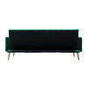 Jera Modern Convertible Sofa Bed | Tufted Dark Green Velvet | 75"