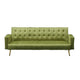 Jera Modern Convertible Sofa Bed | Tufted Army Green Velvet | 75"