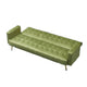 Jera Modern Convertible Sofa Bed | Tufted Army Green Velvet | 75"