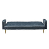 Jera Modern Convertible Sofa Bed | Tufted Dark Gray Velvet | 75"