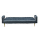 Jera Modern Convertible Sofa Bed | Tufted Dark Gray Velvet | 75"