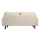 Sezy Loveseat | Beige Microfiber Upholstery | Square Arms | 58"