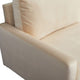 Sezy Loveseat | Beige Microfiber Upholstery | Square Arms | 58"