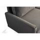Sezy Loveseat | Dark Gray Microfiber Upholstery | Square Arms | 58"