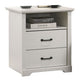 Jori Bedside Nightstand | 2 Drawers | USB Ports | 1 Open Shelf | White