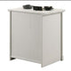 Jori Bedside Nightstand | 2 Drawers | USB Ports | 1 Open Shelf | White