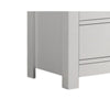Nori 51" Wide Dresser | 6 Drawers with Split Top | Black Handles | White