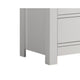 Nori 51" Wide Dresser | 6 Drawers with Split Top | Black Handles | White