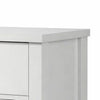 Nori Bedside Low Nightside | 2 Drawers with Black Metal Handles | White