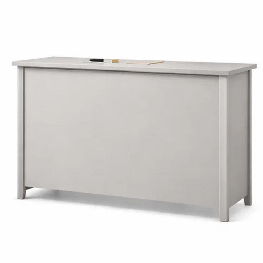 Kori Wide Dresser | 6 Drawers with Silver Bar Handles | White