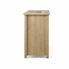 Kori Wide Dresser | 6 Drawers with Black Handles | Light Oak Brown