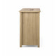 Kori Wide Dresser | 6 Drawers with Black Handles | Light Oak Brown