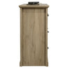 Jori Wide Dresser | 6 Drawers with Split Top | Black Handles | Oak Brown
