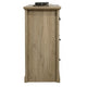 Jori Wide Dresser | 6 Drawers with Split Top | Black Handles | Oak Brown