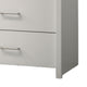 Kori Tall Dresser Chest | 4 Drawers with Silver Bar Handles | White