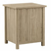 Kori Nightstand | 1 Drawer and Open Shelf | Black Pulls | Oak Brown