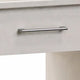 Kori Nightstand | 1 Drawer and Open Shelf | Silver Pulls | White