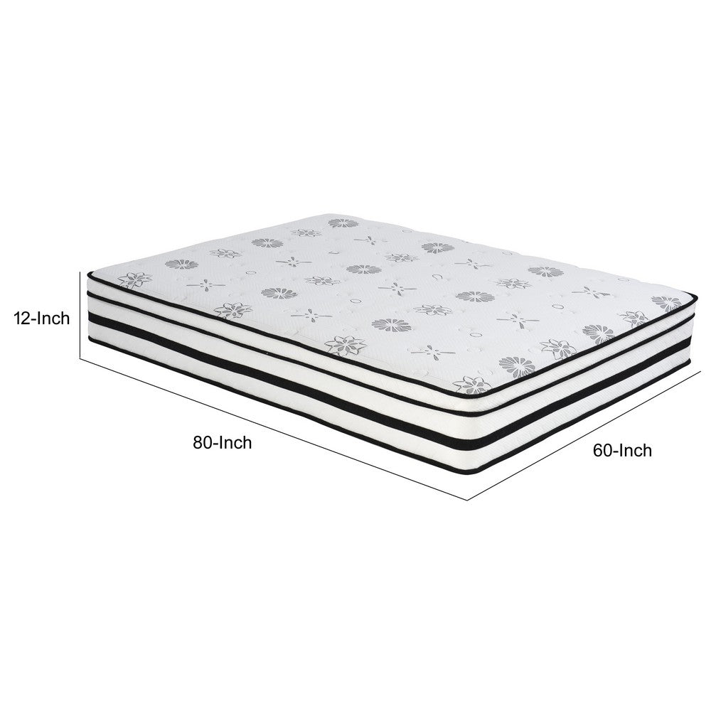 Lesi Queen Hybrid Mattress | Green Tea Infused | Quilted Cover | 12"