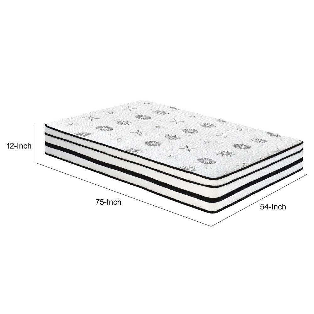 Lesi Full Hybrid Mattress | Green Tea Infused | Quilted Cover | 12"