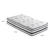 Lesi Twin Hybrid Mattress | Green Tea Infused | Quilted Cover | 12"