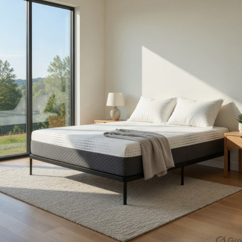 Fezy Queen Size Hybrid Mattress | Green Tea Gel Infused | 12" Firm