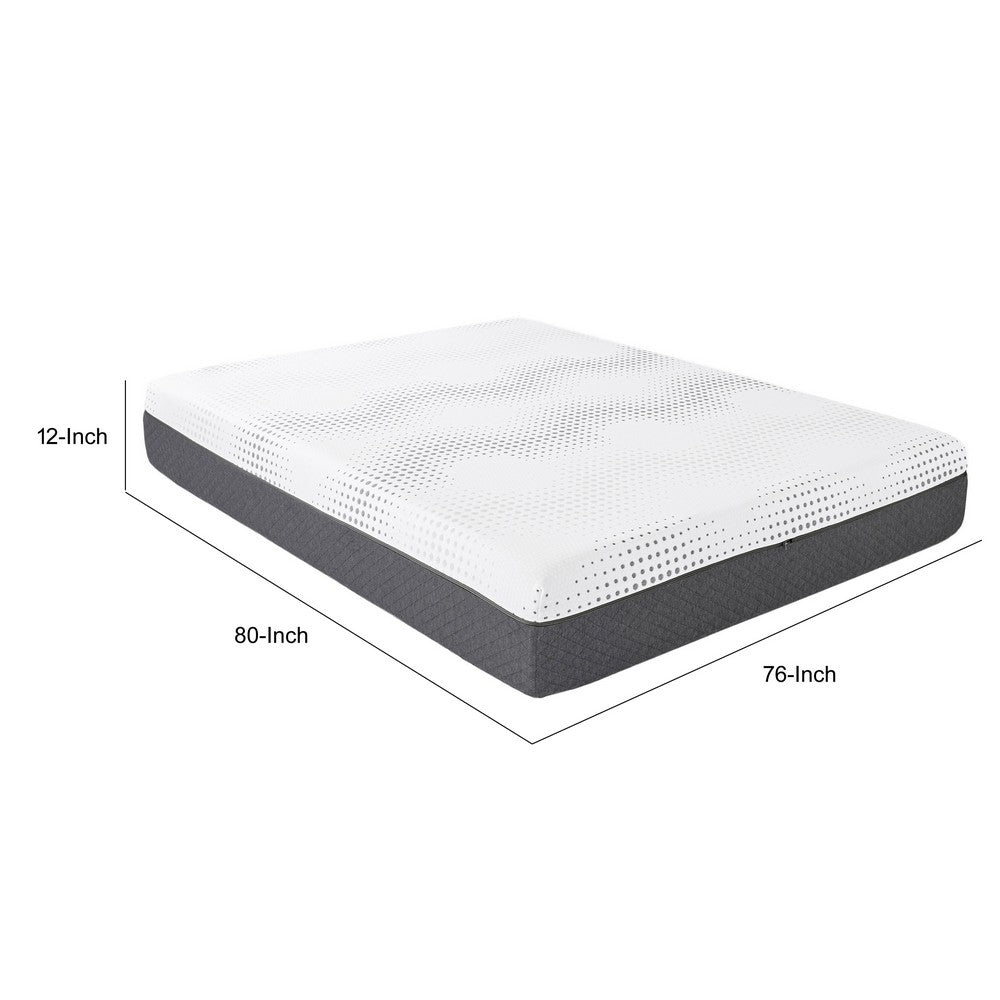 Fezy King Size Hybrid Mattress | Green Tea Gel Infused | 12" Firm