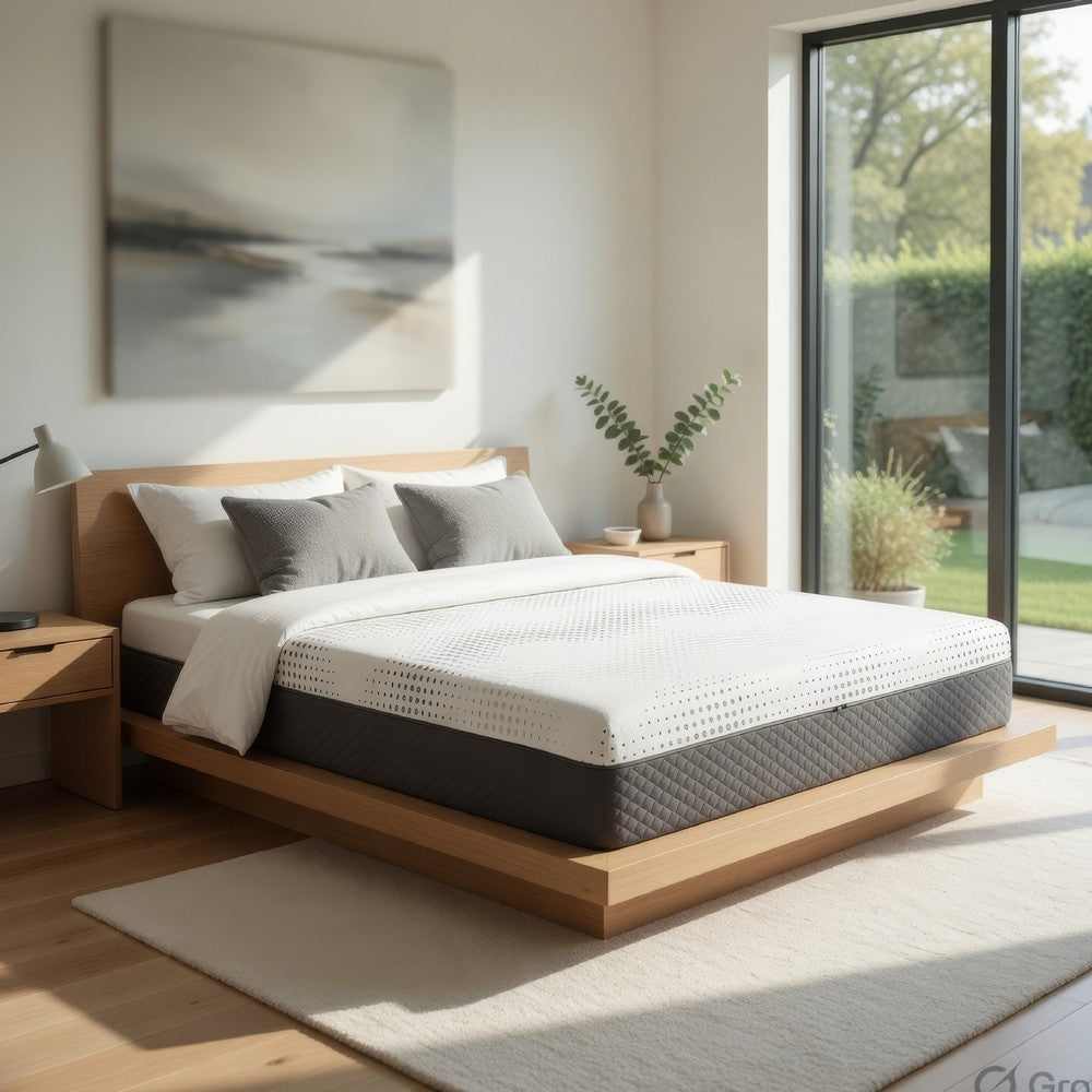 Fezy King Size Hybrid Mattress | Green Tea Gel Infused | 12" Firm