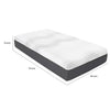 Fezy Twin Size Hybrid Mattress | Green Tea Gel Infused | 12" Firm