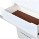 Liza Nightstand | 2 Drawers | Recessed Handles | Tapered Legs | White