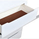 Liza Nightstand | 2 Drawers | Recessed Handles | Tapered Legs | White