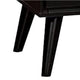 Liza Nightstand | 2 Drawers | Recessed Handles | Tapered Legs | Black