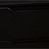 Liza Nightstand | 2 Drawers | Recessed Handles | Tapered Legs | Black