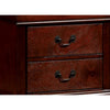 Lezy Nightstand | 2 Drawers | Nickel Pulls | Louis Philippe Cherry Brown