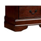 Lezy Nightstand | 2 Drawers | Nickel Pulls | Louis Philippe Cherry Brown